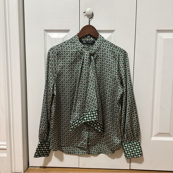 Zara patterned blouse - Picture 1 of 10